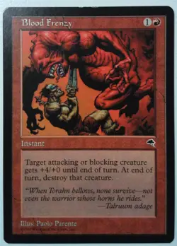 Blood Frenzy *Common* Magic MtG x1 Tempest MP - Image 1