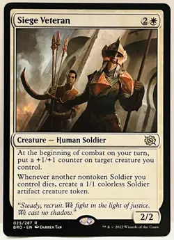 Siege Veteran - #25-MTG-The Brothers' War-Regular-LP - Image 1