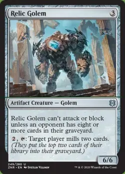 Relic Golem - Near Mint MTG Zendikar Rising - Image 1