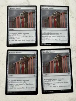 Magic the Gathering MTG Heraldic Banner Play Set Of 4 Cards - Image 1