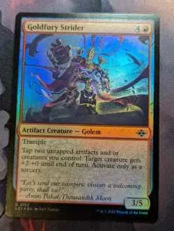 Goldfury Strider - LCI - 0152 - MTG - TCG Card - FOIL - Image 1