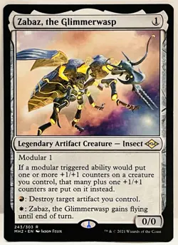 Zabaz, the Glimmerwasp -#243-MTG- Modern Horizons 2-Regular-NM - Image 1