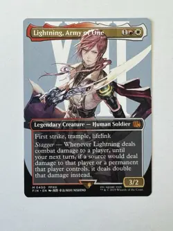 MTG - Lightning, Army of One - FIN Final Fantasy 0400 Mythic Base Borderless - Image 1