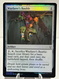 Wayfarer's Bauble 344 C Commander Legends: Battle for Baldur's Gate Foil NM MTG - Image 1