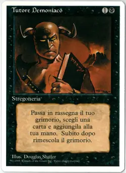 MTG Demonic Tutor Revised Edition 3ED 105/306 Italian MINT - Image 1