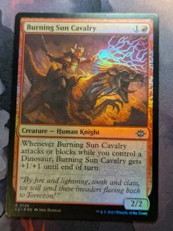 Burning Sun Cavalry - LCI - 0138 - MTG - TCG Card - FOIL - Image 1