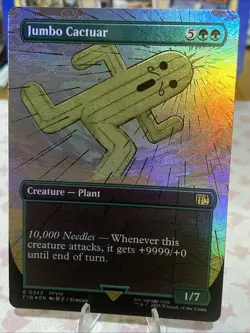 Jumbo Cactuar Borderless FOIL MTG FIN Nm/M 🧼🌵🏜 - Image 1