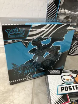 Pokemon BLACK BOLT & WHITE FLARE ETB Set Plus Binder And Poster Collection Lot - Image 2