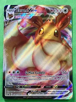 Eevee VMAX 2021 Pokemon Sword & Shield Shining Fates FULL ART HOLO PROMO SWSH087 - Image 1