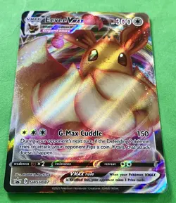 Eevee VMAX 2021 Pokemon Sword & Shield Shining Fates FULL ART HOLO PROMO SWSH087 - Image 2