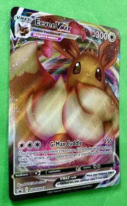 Eevee VMAX 2021 Pokemon Sword & Shield Shining Fates FULL ART HOLO PROMO SWSH087 - Image 3