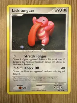 Lickitung - 80/127 - Common English Pokemon Platinum NM - Image 1