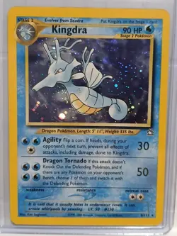 Pokemon Card - Kingdra 8/111 - Neo Genesis Holo MP - Image 11