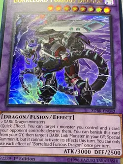 3x Borreload Furious Dragon | SDRR-EN042 | Ultra Rares | NM | 1st Ed | YuGiOh! - Image 2