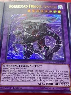 3x Borreload Furious Dragon | SDRR-EN042 | Ultra Rares | NM | 1st Ed | YuGiOh! - Image 4