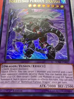 3x Borreload Furious Dragon | SDRR-EN042 | Ultra Rares | NM | 1st Ed | YuGiOh! - Image 2