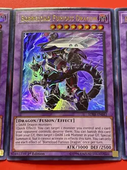 3x Borreload Furious Dragon | SDRR-EN042 | Ultra Rares | NM | 1st Ed | YuGiOh! - Image 5