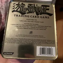 Yugioh TCG Yu-gi-oh and Dark Magician Collectors Tin - EMPTY NO CARDS , 2002 - Image 3