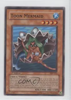 Toon Mermaid 1st Ed. YuGiOh Starter Deck Pegasus #SDP-023 2003 READ - Image 1