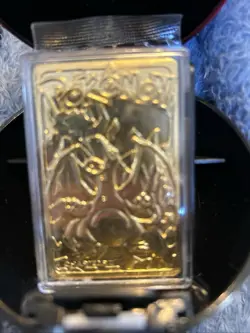 Pokemon 23K Gold Plated CHARIZARD Trading Card Collectable - Vintage from 1999 - Image 3