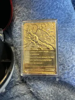 Pokemon 23K Gold Plated CHARIZARD Trading Card Collectable - Vintage from 1999 - Image 5