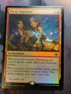 Poetic Ingenuity - LCI - 0161 - MTG - TCG Card - FOIL - Image 1