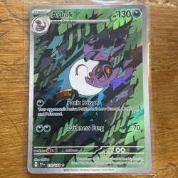Arbok 176/162 Temporal Forces Full Art Ultra Rare Holo Pokemon Card NM - Image 1