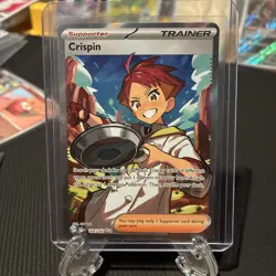 Pokemon TCG Crispin Trainer Supporter Card Stellar Crown 164/142 - Image 1