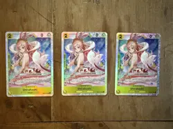 Shirahoshi EB01-057 SR X3 One Piece Card Tcg English Playset Memorial Collection - Image 1