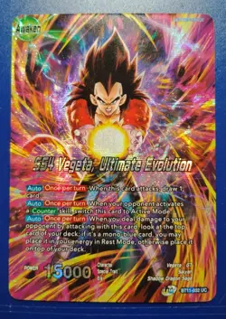 Dragon Ball Super Card Game Ss4 Vegeta Ultimate Evolution Bt11 032 Uc Foil - Image 1