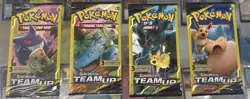 Pokemon Sun & Moon Team Up 3 Card Mini Booster Packs. Complete Art Set! Lot of 4 - Image 3