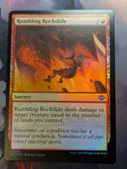 Rumbling Rockslide - LCI - 0163 - MTG - TCG Card - FOIL - Image 1
