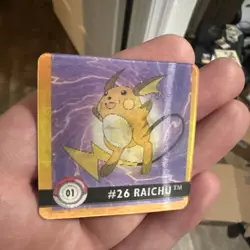 1999 Artbox Pokemon Action Flipz - Premier Edition #01 Raichu Pikachu Card 1y2 - Image 2
