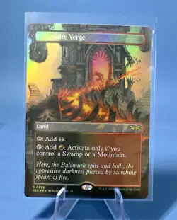 MTG - Blazemire Verge - Borderless Foil - Duskmourn: House of Horror - Image 1