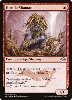 Gorilla Shaman (Foil Etched) -Foil Near Mint MTG Modern Horizons 2 - Image 1