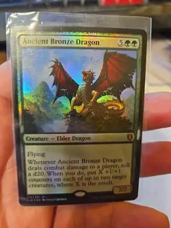 FOIL Ancient Bronze Dragon [Commander Legends: Battle for Baldur's Gate] MTG - Image 1