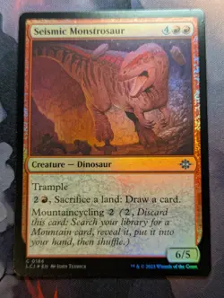Seismic Monstrosaur - LCI - 0166 - MTG - TCG Card - FOIL - Image 1