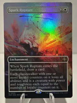 Spark Rupture (Borderless) 55 R March of the Machine: The Aftermath Foil NM MTG - Image 1