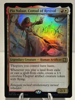 Pia Nalaar, Consul of Revival 42 R March of the Machine Aftermath Foil NM MTG - Image 1