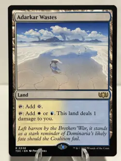 Adarkar Wastes 338 R Commander: Tarkir: Dragonstorm NM MTG - Image 1