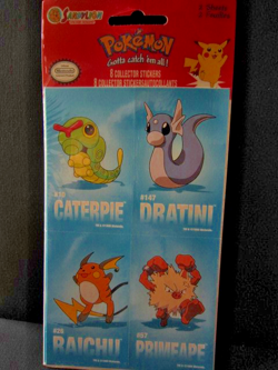 Pokemon' Gotta catch em all ! pochette 8 Stickersautocollants Sandylion Nintendo - Image 1