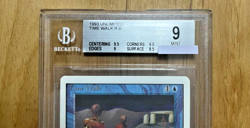 MTG Time Walk BGS 9 Alpha Beta Dual Power Nine 2nd Edition Old School Vintage - Image 3