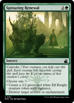 MTG Foil - Sprouting Renewal - 157 / NM / English - Image 1