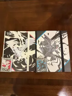 Pokemon Black Bolt & White Flare Binder ONLY Set - *1 of Each* BOTH Brand New - Image 1