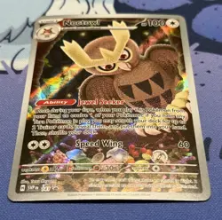 Pokemon Noctowl SVP 141 Stellar Crown Full Art Holo Black Star Promo NM - Image 2