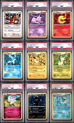 2013 POKEMON BLACK STAR PROMO SYLVEON COLLECTION SET OF PSA 9 EEVEELUTIONS - Image 1