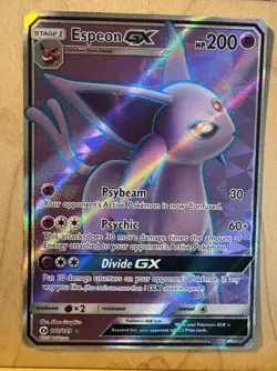 Espeon GX (Full Art) 140/149 SM Base Set Holo Pokemon TCG - Image 1