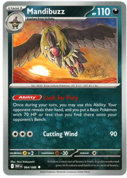 Mandibuzz - 064/086 - White Flare - NM/M - Pokemon TCG - English - Image 1