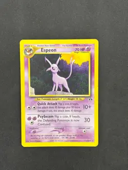 Pokemon Card Espeon 20/75 Neo Discovery Rare Non Holo WOTC ⭐ LP ⭐ - Image 1