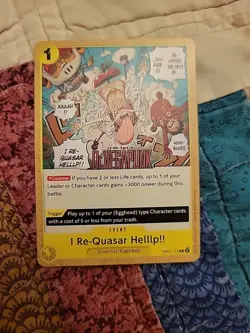 One Piece TCG 500 Years in the Future (OP07) I Re-Quasar Helllp!! Card OP07-115 - Image 1
